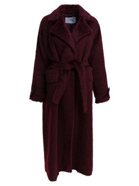 Max Mara Alpaca And Wool Long Coat Tag Size 38 Women
